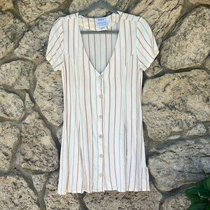 FLIRTY RVCA Striped Mini Sun Dress - perfect for summer fun!